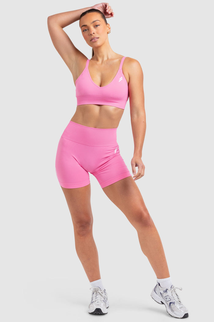 Scrunch 2 Seamless Crop - Bubblegum Pink