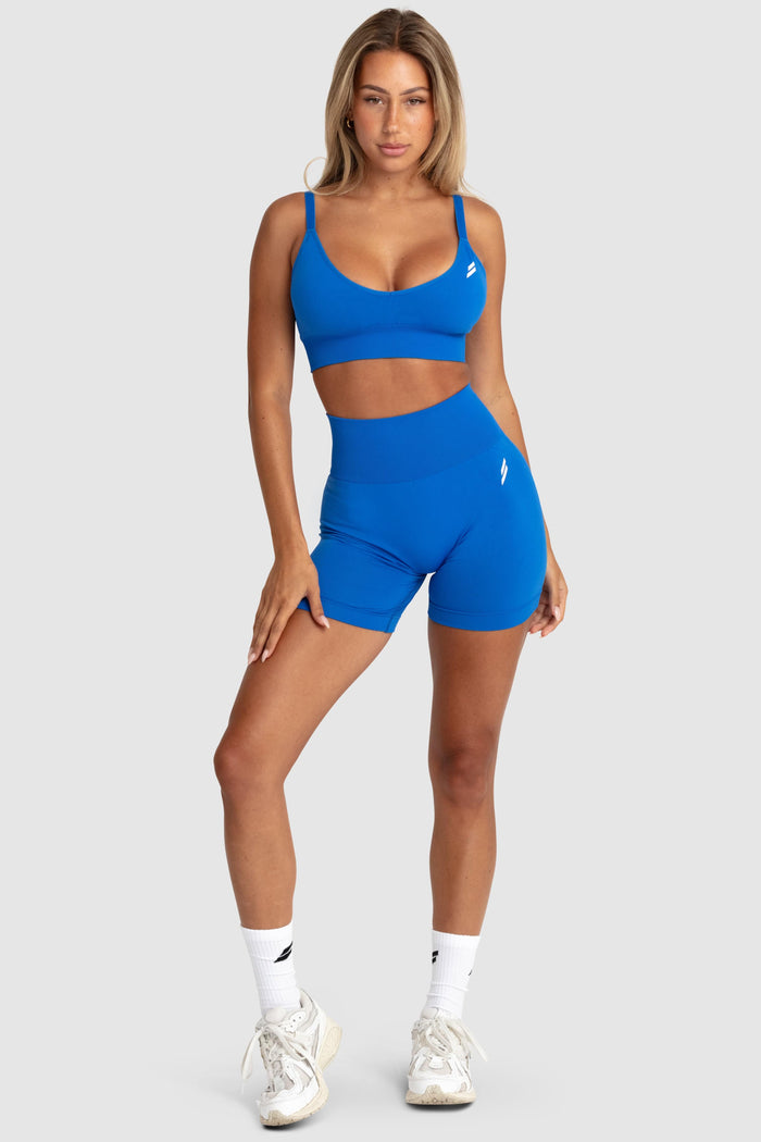 Scrunch 2 Seamless Crop - Electric Blue