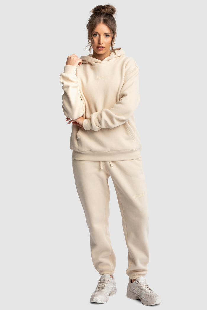 Women's DYVN Relaxed Fit Hoodie - Cream