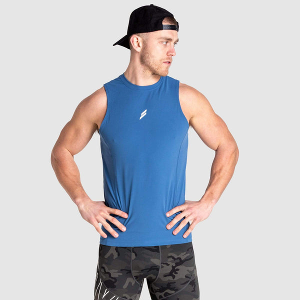 Nike Men's Cool Compression Sleeveless Shirt (M, Game Royal/Deep