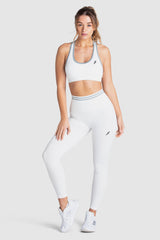 Sirene Scrunch Yoga Pants Gray and White - Sirene LaVie